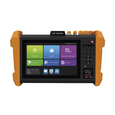 Tester Profesional Multifunción | Pantalla Táctil 7″ | Láser Integrado | Cámara Integrada | Prueba IP/HD Coaxial | 4K/8K | H.265/H.265 | ONVIF | WiFi | Analizador de Cable | Medidor de Potencia Óptica y Red | TDR |
