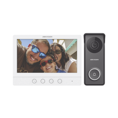 Kit de Videoportero TurboHD con Pantalla LCD a Color de 7″ / Frente de Calle para Exterior de Metal / 720p (1 Megapíxel )117° de Visión (Gran Angular)