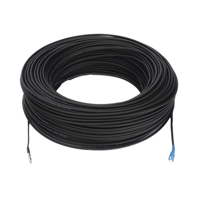 Rollo de Fibra Óptica Drop Redonda G657A2 Monomodo Simplex de 150 Metros (492.13 Pies) con Conectores SC/UPC-SC/UPC para Instalaciones Aéreas, Subterráneas o a la Intemperie